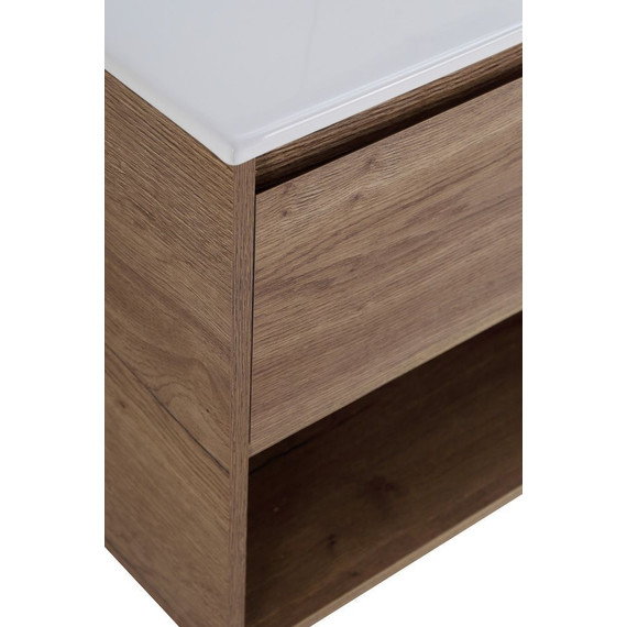 Тумба подвесная с раковиной BelBagno KRAFT-1000-1C-SO-RT 100 см, Rovere Tabacco (раковина BB1000ETL) фото 7