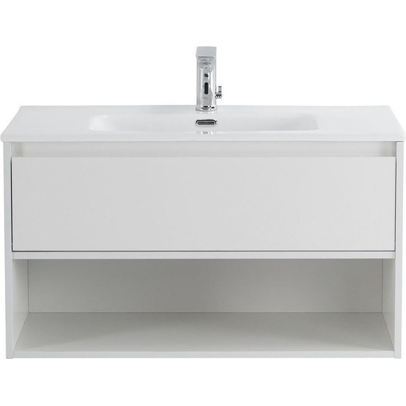 Тумба подвесная с раковиной BelBagno KRAFT-900-1C-SO-BO 90 см, Bianco Opaco (раковина BB900ETL) фото 6