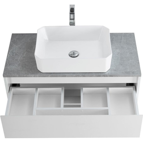 Тумба подвесная со столешницей BelBagno Kraft 90 см KRAFT-900-1C-SO-BO+KEP-80-MGL - 4 Тумба подвесная со столешницей BelBagno Kraft 90 см KRAFT-900-1C-SO-BO+KEP-80-MGL фото 4