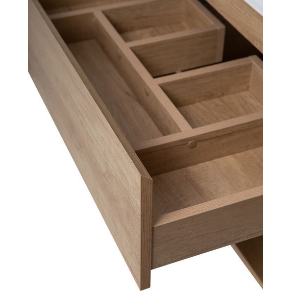 Тумба подвесная с раковиной BelBagno KRAFT-900-1C-SO-RNN 90 см, Rovere Nebrasca Nature (раковина BB900ETL) фото 5