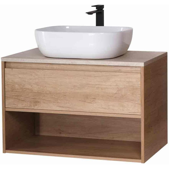 Тумба подвесная со столешницей BelBagno Kraft 90 см KRAFT-900-1C-SO-RNN+KEP-90-MCO фото 2