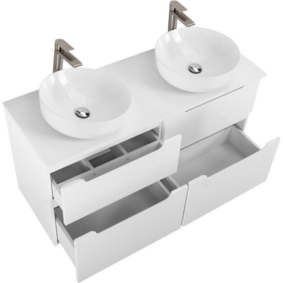 Тумба подвесная со столешницей BelBagno Etna 120 см ETNA-H60-600-2C-SO-BL-P+EK-120-2-BL, Цвет фасада: Bianco Lucido - 6 Тумба подвесная со столешницей BelBagno Etna 120 см ETNA-H60-600-2C-SO-BL-P+EK-120-2-BL, Цвет фасада: Bianco Lucido фото 6