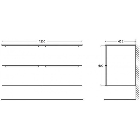 Тумба подвесная со столешницей BelBagno Etna 120 см ETNA-H60-600-2C-SO-RN-P+EK-120-2-BO, Цвет фасада: Rovere Nature - 14 Тумба подвесная со столешницей BelBagno Etna 120 см ETNA-H60-600-2C-SO-RN-P+EK-120-2-BO, Цвет фасада: Rovere Nature фото 14