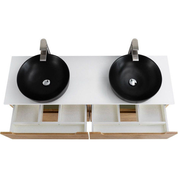 Тумба подвесная со столешницей BelBagno Etna 120 см ETNA-H60-600-2C-SO-RN-P+EK-120-2-BO, Цвет фасада: Rovere Nature - 5 Тумба подвесная со столешницей BelBagno Etna 120 см ETNA-H60-600-2C-SO-RN-P+EK-120-2-BO, Цвет фасада: Rovere Nature фото 5