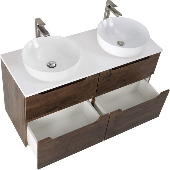 Тумба подвесная со столешницей BelBagno Etna 120 см ETNA-H60-600-2C-SO-RW-P+EK-120-2-BL, Цвет фасада: Rovere Moro - 4 Тумба подвесная со столешницей BelBagno Etna 120 см ETNA-H60-600-2C-SO-RW-P+EK-120-2-BL, Цвет фасада: Rovere Moro фото 4