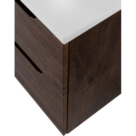 Тумба подвесная со столешницей BelBagno Etna 120 см ETNA-H60-600-2C-SO-RW-P+EK-120-2-BO, Цвет фасада: Rovere Moro фото 10