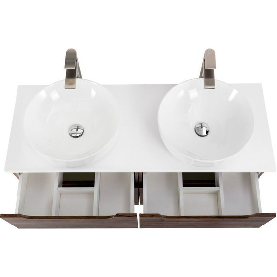 Тумба подвесная со столешницей BelBagno Etna 120 см ETNA-H60-600-2C-SO-RW-P+EK-120-2-BO, Цвет фасада: Rovere Moro фото 5