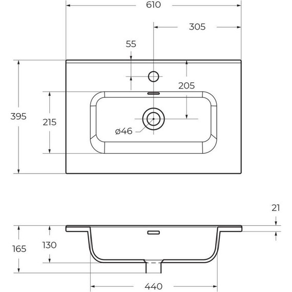 Тумба напольная с раковиной BelBagno KRAFT39-600/390-2C-PIA-RT 60 см, Rovere Tabacco фото 7