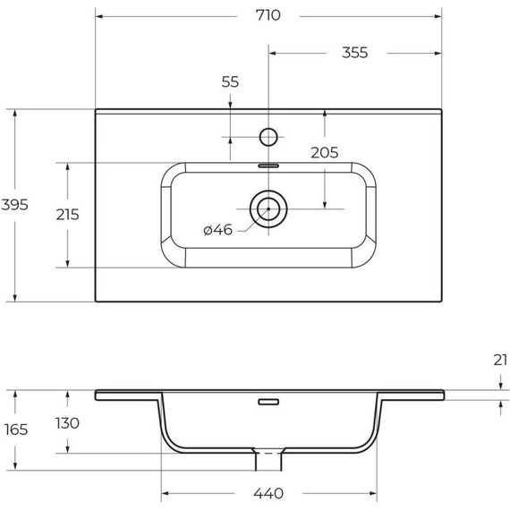 Тумба подвесная с раковиной BelBagno KRAFT 39-700/390-2C-SO-CG 70 см, Cemento Grigio фото 13