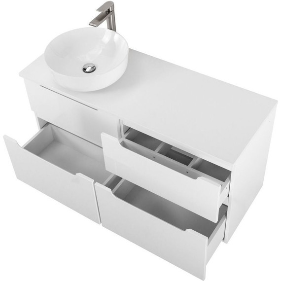 Тумба подвесная со столешницей BelBagno Etna 120 см ETNA-H60-600-2C-SO-BL-P+EK-120-AS-BL-L, Цвет фасада: Bianco Lucido фото 10