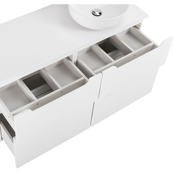 Тумба подвесная со столешницей BelBagno Etna 120 см ETNA-H60-600-2C-SO-BL-P+EK-120-AS-BL-R, Цвет фасада: Bianco Lucido - 9 Тумба подвесная со столешницей BelBagno Etna 120 см ETNA-H60-600-2C-SO-BL-P+EK-120-AS-BL-R, Цвет фасада: Bianco Lucido фото 9