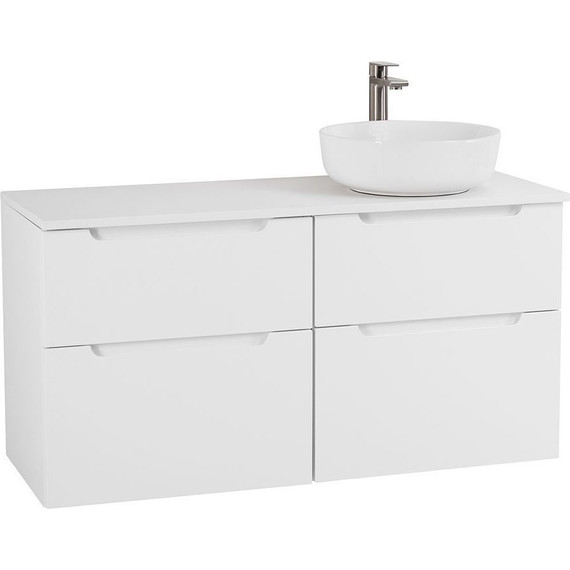 Тумба подвесная со столешницей BelBagno Etna 120 см ETNA-H60-600-2C-SO-BL-P+EK-120-AS-BO-R, Цвет фасада: Bianco Lucido фото 7