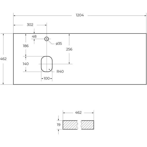 Тумба подвесная со столешницей BelBagno Etna 120 см ETNA-H60-600-2C-SO-RN-P+EK-120-AS-BL-L, Цвет фасада: Rovere Nature - 10 Тумба подвесная со столешницей BelBagno Etna 120 см ETNA-H60-600-2C-SO-RN-P+EK-120-AS-BL-L, Цвет фасада: Rovere Nature фото 10