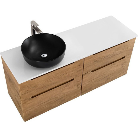 Тумба подвесная со столешницей BelBagno Etna 120 см ETNA-H60-600-2C-SO-RN-P+EK-120-AS-BL-L, Цвет фасада: Rovere Nature - 6 Тумба подвесная со столешницей BelBagno Etna 120 см ETNA-H60-600-2C-SO-RN-P+EK-120-AS-BL-L, Цвет фасада: Rovere Nature фото 6