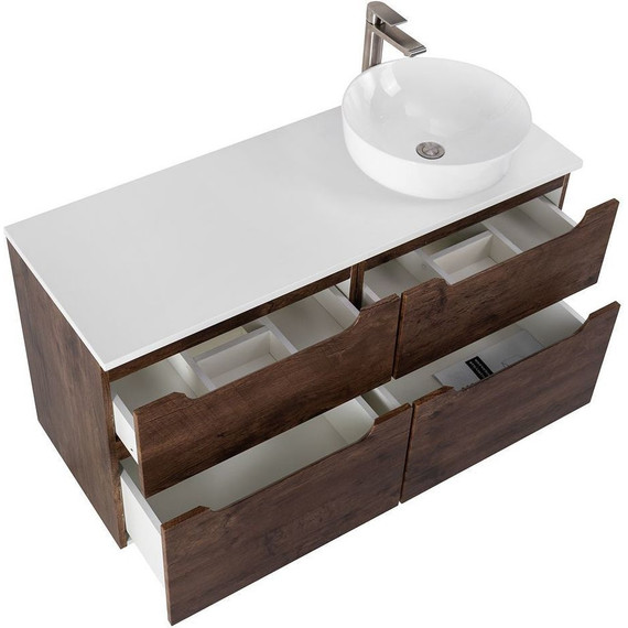 Тумба подвесная со столешницей BelBagno Etna 120 см ETNA-H60-600-2C-SO-RW-P+EK-120-AS-BL-R, Цвет фасада: Rovere Moro - 6 Тумба подвесная со столешницей BelBagno Etna 120 см ETNA-H60-600-2C-SO-RW-P+EK-120-AS-BL-R, Цвет фасада: Rovere Moro фото 6