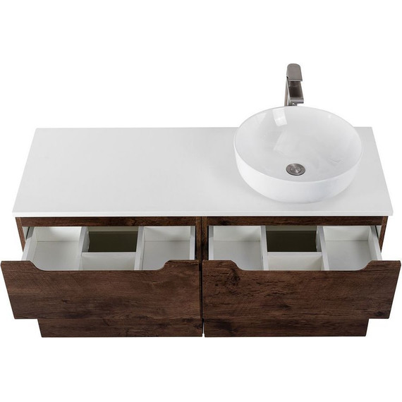 Тумба подвесная со столешницей BelBagno Etna 120 см ETNA-H60-600-2C-SO-RW-P+EK-120-AS-BL-R, Цвет фасада: Rovere Moro - 7 Тумба подвесная со столешницей BelBagno Etna 120 см ETNA-H60-600-2C-SO-RW-P+EK-120-AS-BL-R, Цвет фасада: Rovere Moro фото 7