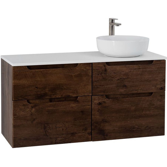 Тумба подвесная со столешницей BelBagno Etna 120 см ETNA-H60-600-2C-SO-RW-P+EK-120-AS-BL-R, Цвет фасада: Rovere Moro - 3 Тумба подвесная со столешницей BelBagno Etna 120 см ETNA-H60-600-2C-SO-RW-P+EK-120-AS-BL-R, Цвет фасада: Rovere Moro фото 3