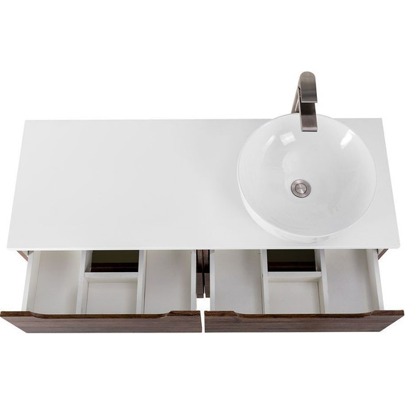 Тумба подвесная со столешницей BelBagno Etna 120 см ETNA-H60-600-2C-SO-RW-P+EK-120-AS-BL-R, Цвет фасада: Rovere Moro - 8 Тумба подвесная со столешницей BelBagno Etna 120 см ETNA-H60-600-2C-SO-RW-P+EK-120-AS-BL-R, Цвет фасада: Rovere Moro фото 8