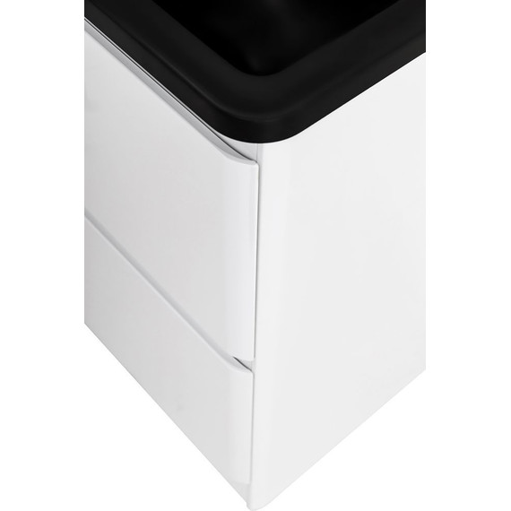 Тумба напольная с раковиной BelBagno ALBANO-1000-2C-PIA-BL 100 см, Bianco Lucido (раковина BB1000/455-LV-ART-ALR-NERO), Цвет фасада: Bianco Lucido Nero - 7 Тумба напольная с раковиной BelBagno ALBANO-1000-2C-PIA-BL 100 см, Bianco Lucido (раковина BB1000/455-LV-ART-ALR-NERO), Цвет фасада: Bianco Lucido Nero фото 7