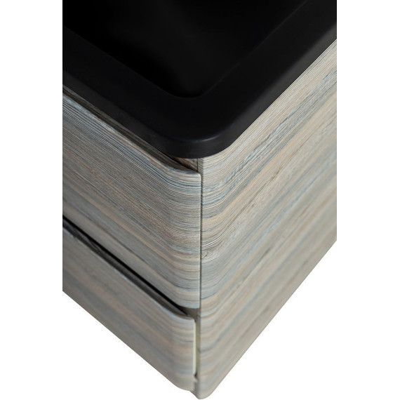 Тумба напольная с раковиной BelBagno ALBANO-1000-2C-PIA-PS 100 см, Pino Scania (раковина BB1000/455-LV-ART-ALR-NERO), Цвет фасада: Pino Scania Nero фото 7