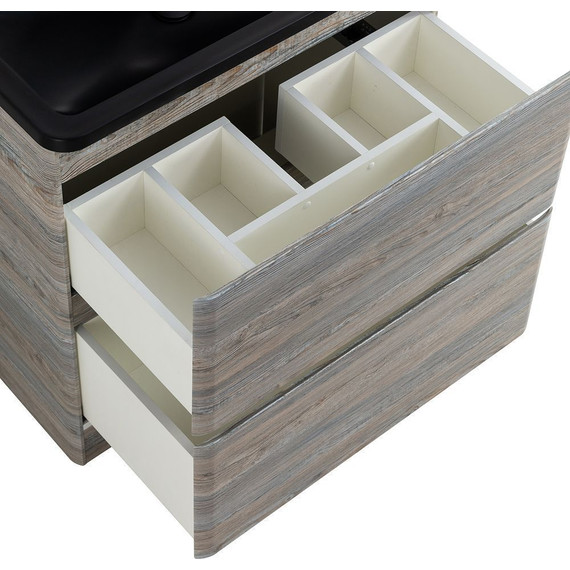 Тумба напольная с раковиной BelBagno ALBANO-1000-2C-PIA-PS 100 см, Pino Scania (раковина BB1000/455-LV-ART-ALR-NERO), Цвет фасада: Pino Scania Nero фото 8