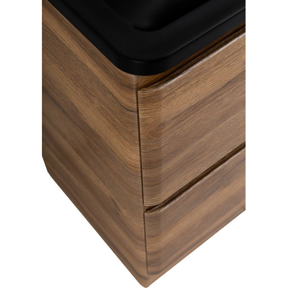 Тумба напольная с раковиной BelBagno ALBANO-1000-2C-PIA-RR 100 см, Rovere Rustico (раковина BB1000/455-LV-ART-ALR-NERO), Цвет фасада: Rovere Rustico Nero - 7 Тумба напольная с раковиной BelBagno ALBANO-1000-2C-PIA-RR 100 см, Rovere Rustico (раковина BB1000/455-LV-ART-ALR-NERO), Цвет фасада: Rovere Rustico Nero фото 7