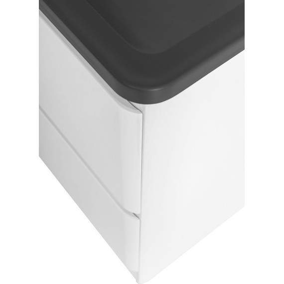 Тумба напольная с раковиной BelBagno ALBANO-1200-2C-PIA-BL 120 см, Bianco Lucido (раковина BB1200/455-LV-ART-ALR-NERO), Цвет фасада: Bianco Lucido Nero фото 6