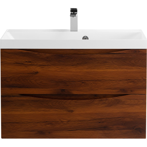Тумба подвесная с раковиной BelBagno MARINO-800-2C-SO-RC-P 80 см, Rovere Cillegio (раковина BB800/450-LV-MR-AST) фото 