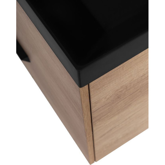 Тумба подвесная с раковиной BelBagno AURORA-800-2C-SO-RNN 80 см, Rovere Nebrasca Nature (раковина BB800/450-LV-ART-AST-NERO), Цвет фасада: Rovere Nebrasca Nature Nero - 9 Тумба подвесная с раковиной BelBagno AURORA-800-2C-SO-RNN 80 см, Rovere Nebrasca Nature (раковина BB800/450-LV-ART-AST-NERO), Цвет фасада: Rovere Nebrasca Nature Nero фото 9