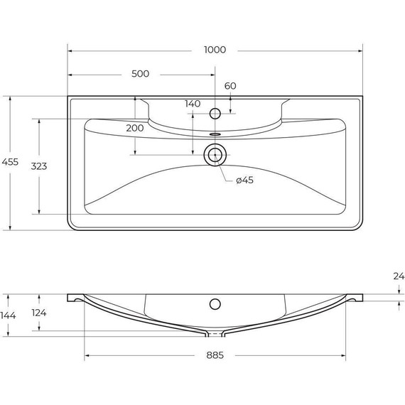 Тумба подвесная с раковиной BelBagno ACQUA-1000-2C-SO-CVG 100 см, Cemento Verona Grigio (раковина BB1000/455-LV-ART-ALR-NERO), Цвет фасада: Cemento Verona Grigio Nero фото 12