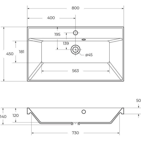 Тумба подвесная с раковиной BelBagno VITTORIA-800-2C-SO-PINO-P 80 см, Pino (раковина BB800/450-LV-ART-AST-NERO) фото 15