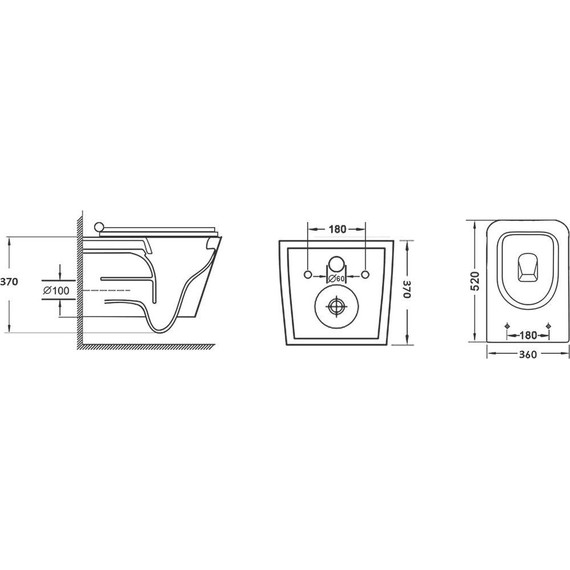 Унитаз подвесной безободковый Grossman Color GR-4441BMS с крышкой микролифт, черный фото 4