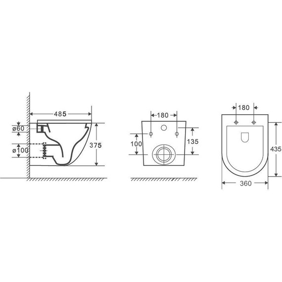 Унитаз подвесной безободковый Grossman Color GR-4455OLMS с крышкой микролифт, зеленый матовый, Цвет производителя: зелёный фото 5