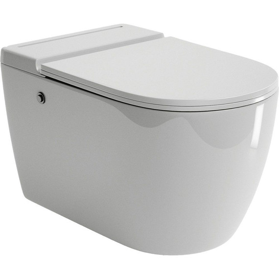 Унитаз подвесной безободковый импульсный Grossman Impuls GR-5502 с крышкой микролифт (Система смыва торнадо) фото 2