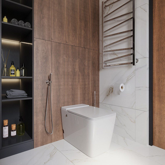 Унитаз приставной безободковый импульсный Grossman Impuls GR-PR-5501 с крышкой микролифт фото 2