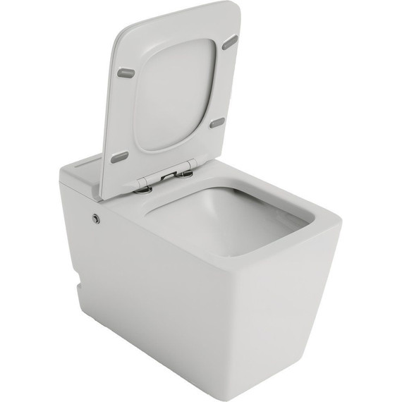 Унитаз приставной безободковый импульсный Grossman Impuls GR-PR-5501 с крышкой микролифт фото 3