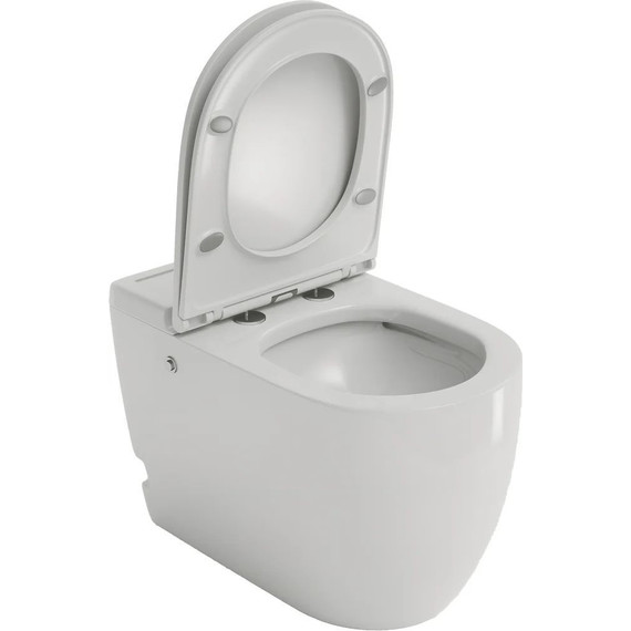 Унитаз приставной безободковый импульсный Grossman Impuls GR-PR-5502 с крышкой микролифт фото 3