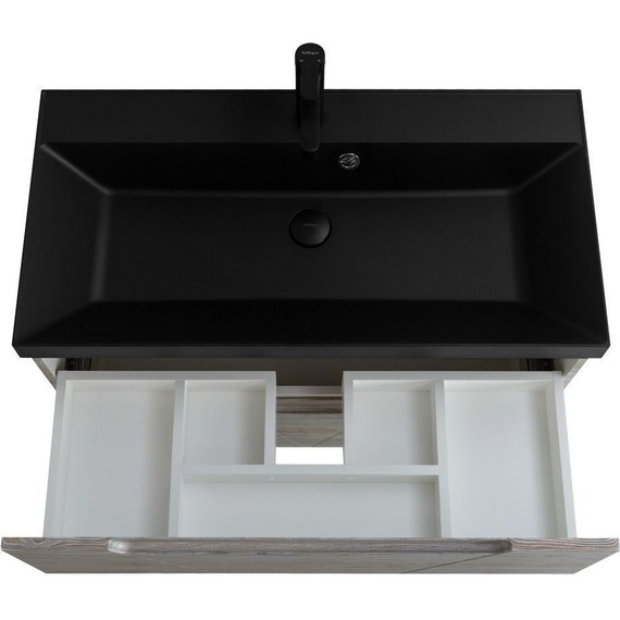 Тумба подвесная с раковиной BelBagno VITTORIA-900-2C-SO-PINO-P 90 см, Pino (раковина BB900/450-LV-ART-AST-NERO) - 9 Тумба подвесная с раковиной BelBagno VITTORIA-900-2C-SO-PINO-P 90 см, Pino (раковина BB900/450-LV-ART-AST-NERO) фото 9