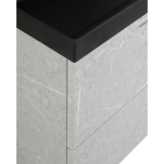 Тумба подвесная с раковиной BelBagno VITTORIA-900-2C-SO-TB-P 90 см, Toros Bianco (раковина BB900/450-LV-ART-AST-NERO) фото 8