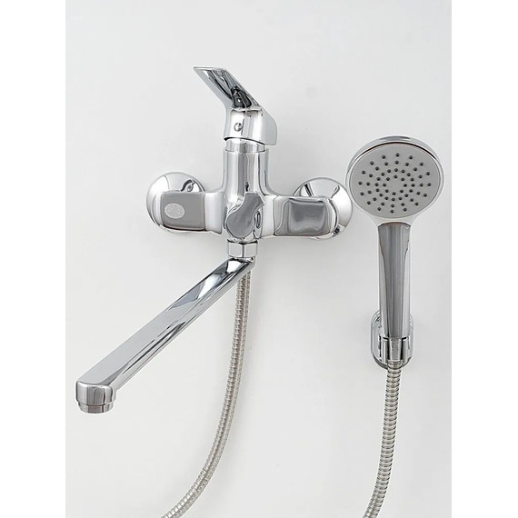 Смеситель для ванны Diadonna D80-222141 с душевым гарнитуром, Цвет производителя: хром фото 5