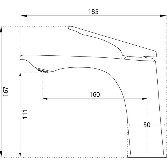 Смеситель для раковины Haiba HB10816-7, чёрный матовый фото 2