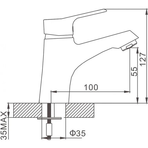 Смеситель для раковины Gerhans K11010 фото 2