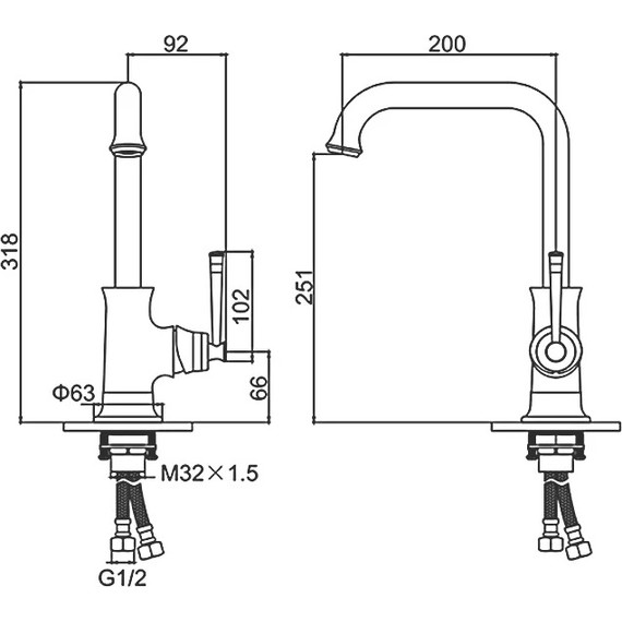 Смеситель для кухни Gerhans K14020G, золото - 2 Смеситель для кухни Gerhans K14020G, золото фото 2