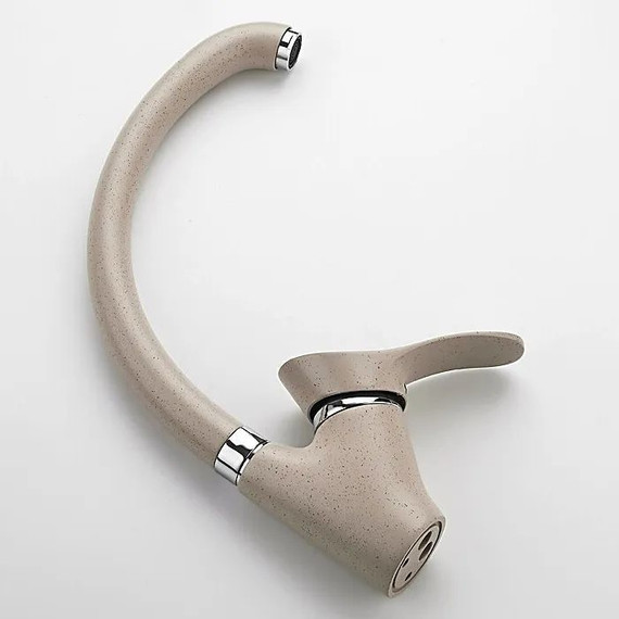 Смеситель для кухни Ledeme L4101K, бежевый фото 2