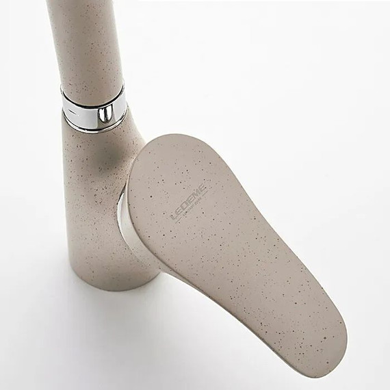 Смеситель для кухни Ledeme L4101K, бежевый фото 5