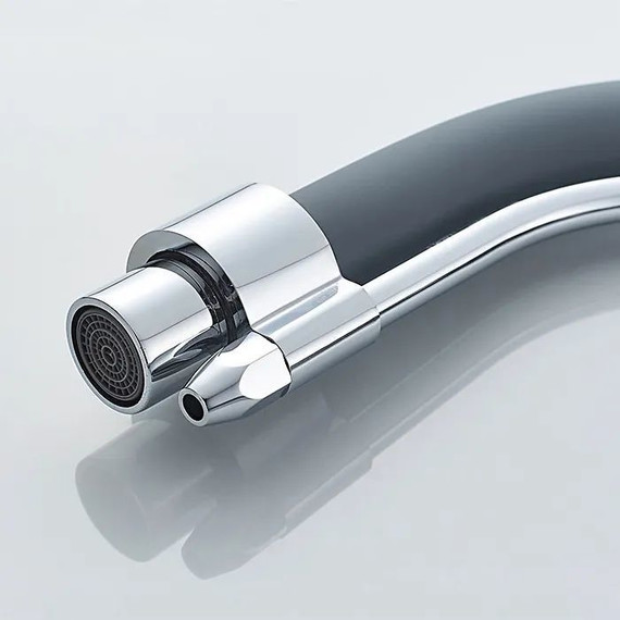 Смеситель для кухни Ledeme L4755-9, хром/серый фото 3