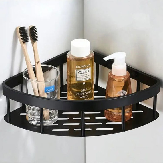 Полка угловая Ledeme L5507-1, черный - 6 Полка угловая Ledeme L5507-1, черный фото 6