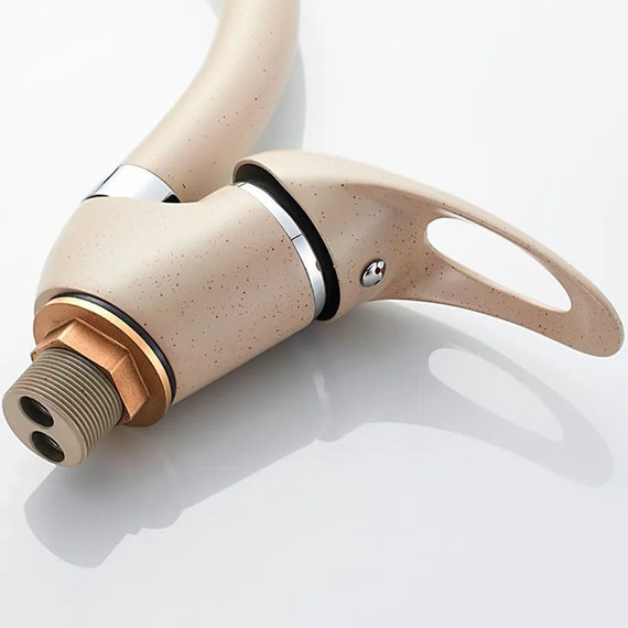 Смеситель для кухни Ledeme L5902M, бежевый - 5 Смеситель для кухни Ledeme L5902M, бежевый фото 5