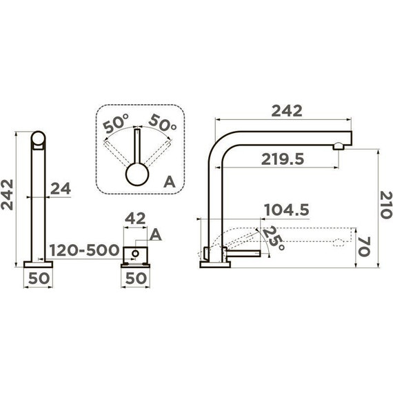Смеситель для кухни Omoikiri Nara C 4994321, хром фото 3