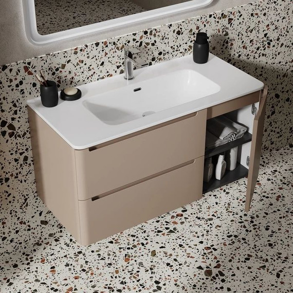 Тумба подвесная с раковиной Iddis Edifice 100 см EDI10C0i95K, капучино - 9 Тумба подвесная с раковиной Iddis Edifice 100 см EDI10C0i95K, капучино фото 9